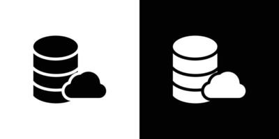 cloud database icon set illustration vector