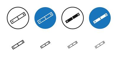 Magnet icon Thin line art collection vector
