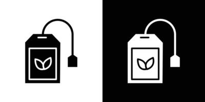 Tea bag icon Flat art illustration in outline vector