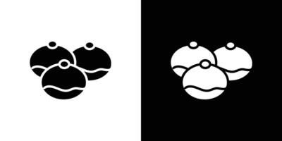 belgian buns icon Flat art illustration in outline vector