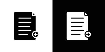 Add new document icon set illustration vector
