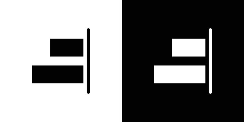 Alignment icon set illustration