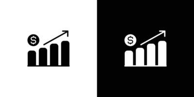 Rise price icon set illustration vector