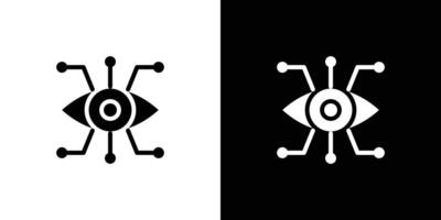 Bionic eye icon Art design illustration vector