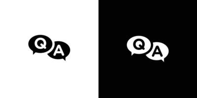 Questions and answers icon Art design illustration vector