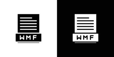 WMF File Document Icon set illustration vector