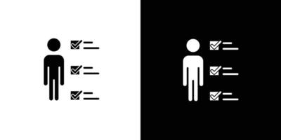 Personal Assessment icon Art design illustration vector