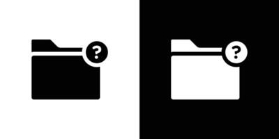 Folder with questionmark icon Art design illustration vector