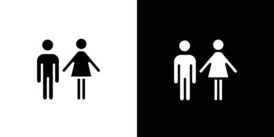 man and woman icon Art design illustration vector
