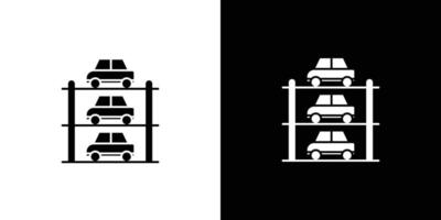 Multi Storey Parking icon Art design illustration vector