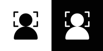 face detection icon set illustration vector