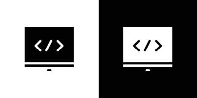 coding program icon set illustration vector