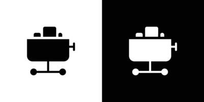 Mining Cart icon set illustration vector