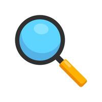 Magnifying Glass Search Tool Colorful Icon Isolated Illustration vector