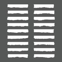 A large set of torn ripper paper sheet textures vector