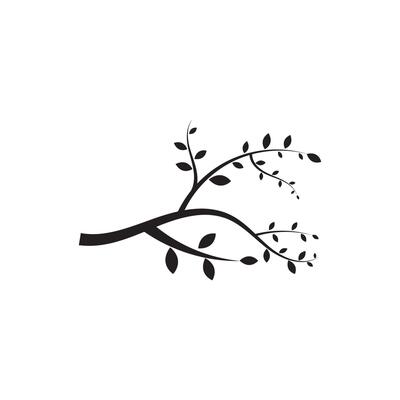 tree branch ilustration design template