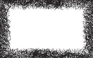 a square frame with black and white grunge effect paint, grunge frame vector