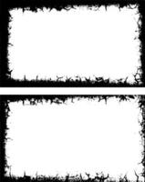 grunge frame with black and white , a set of grunge frames with black and white designs illustrations vector