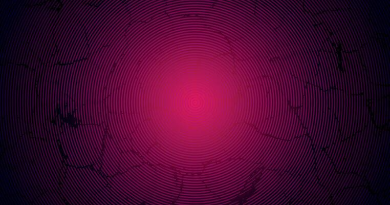 abstract background with a vintage grunge circle in the center, a purple background with a broken window.