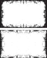 grunge frame with black and white , a set of grunge frames with black and white designs illustrations vector