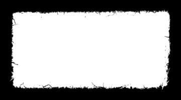 a black color square frame on a white background, a square frame with black and white grunge effect paint, vector