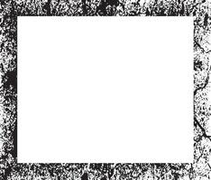 a square frame with a black and white texture, two blank white frames with grunge texture designs on them, vintage photo frame vector