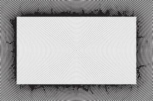 grunge photo frame with round circle texture, a black and white square frame on a white background vector