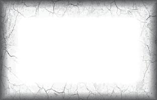 a white square frame with a crack on it, grunge photo frame vector