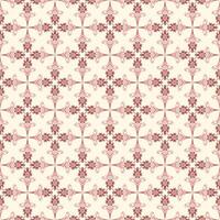 Luxurious seamless floral damask pattern design on beige background. vector