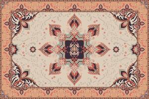 Vintage Arabic pattern.Persian colored carpet.Rich ornament for fabric design,handmade,interior decoration,textiles.Abstract design of persian carpet with geometric ornament.Moroccan style background. vector