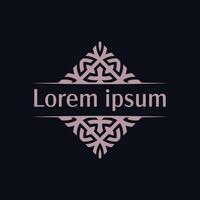 Turquoise Geometric Cross Emblem with Pointed Edges Suitable for luxury goods branding vector