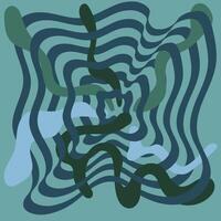 Abstract design with green and blue wavy lines suitable for backgrounds, digital art, web design, and modern concepts. Vibrant and dynamic visual. vector