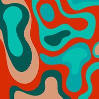Abstract background with red, teal, green, and orange suitable for vibrant designs, artistic projects, web graphics, digital artwork, and social media posts. vector