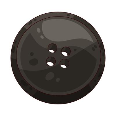 Illustration of sewing button