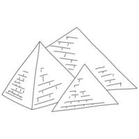 Pyramids Illustration on a white background vector