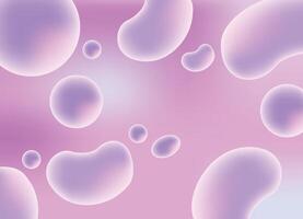 Design with pastel bubble pattern, gradients, vibrant hues, for a serene backdrop vector