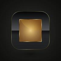 Four Luxury special rectangle shape for chart info and a minimalist approach, emphasizing the use of gold and black for a bold, yet simple aesthetic design vector