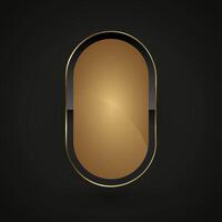 A Luxury special rectangle shape gold and black for a bold, for chart info and a minimalist approach, emphasizing illustration vector