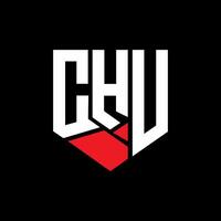 CHU letter logo abstract design. CHU unique design. CHU. vector