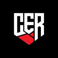 CER letter logo abstract design. CER unique design. CER. vector
