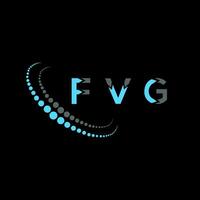 FVG Logo Design typography and Creative Letter Logo Concept. FVG unique design. vector