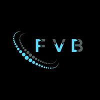 FVB Logo Design typography and Creative Letter Logo Concept. FVB unique design. vector