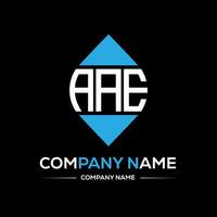 AAE Logo Design typography and Creative Letter Logo Concept. AAE unique design. vector