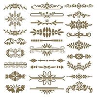 Set of decorative elements vector