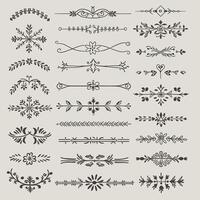 Set of vintage decorative elements, calligraphic design elements, decorative elements, decorative elements, decorative vector