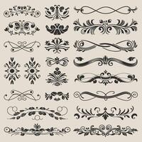 Set of vintage decorative elements, calligraphic design elements, decorative elements, decorative elements, decorative vector