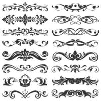 A set of decorative elements for design vector