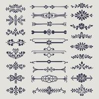 Set of vintage decorative elements, decorative elements, decorative elements, decorative elements, decorative elements, decorative vector