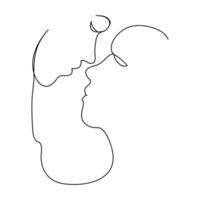 Couple wedding kiss and hugging date online vector
