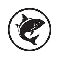 Intricate silhouette of fish with finely detailed fins and scales vector